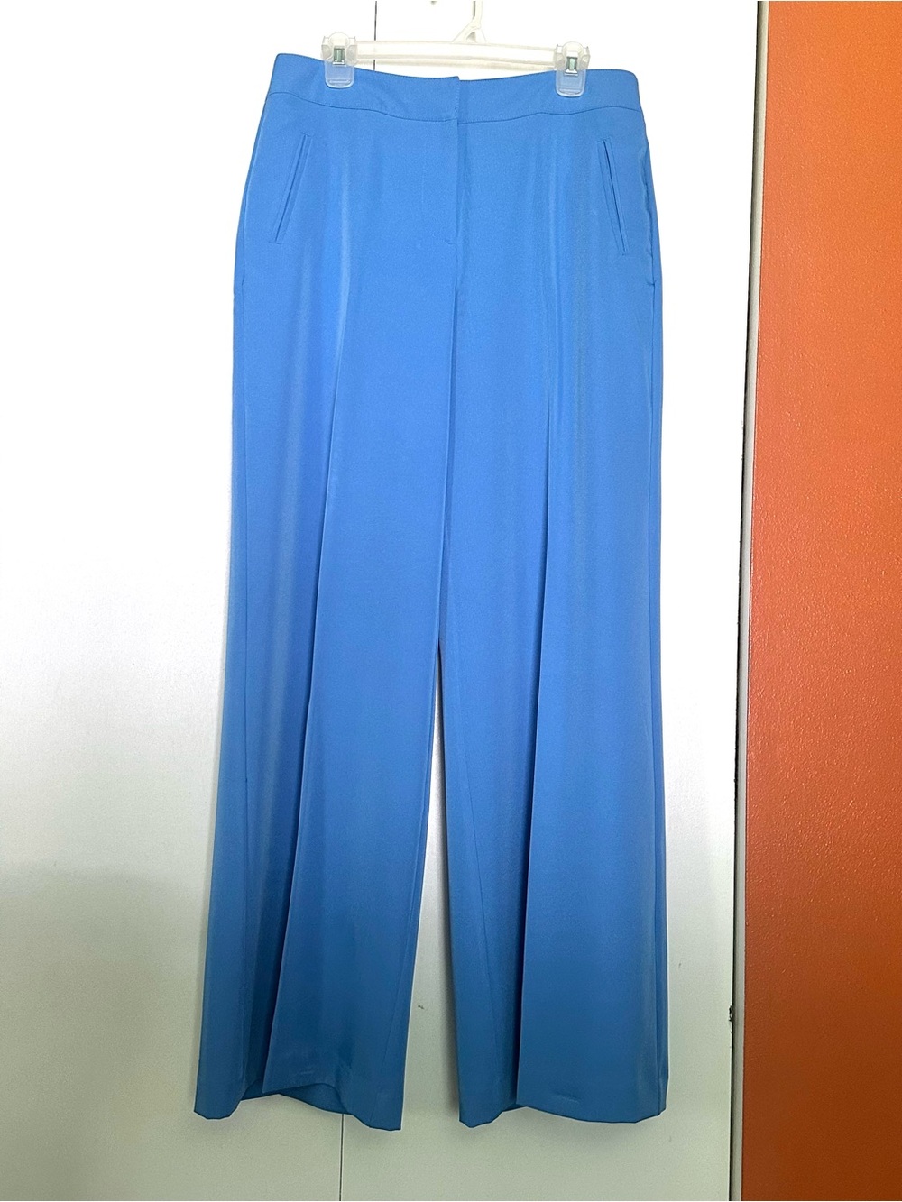 metrostyle Wide-Leg Pants in Bright  Cornstarch Blue